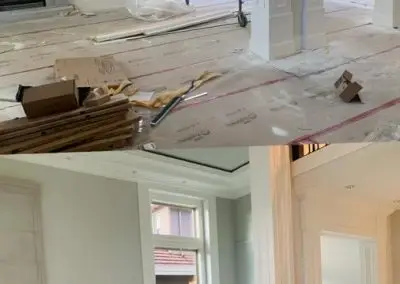 floor cleaning before and after