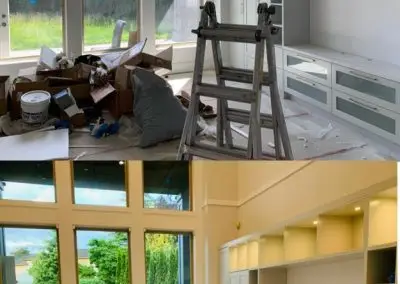 floor cleaning before and after