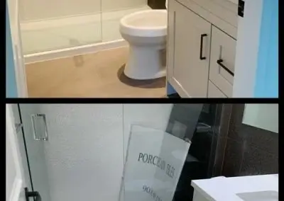 bathroom cleaning before after